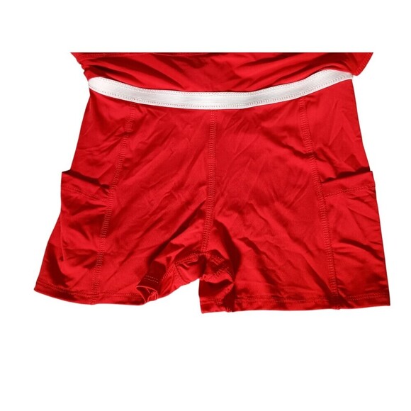 Lucky In Love Skort XS Womens Red Athletic Tennis 88% Polyester 12% Lycra Solid - Picture 5 of 5